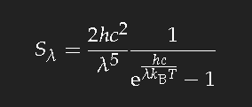 (Plancksche Strahlungsformel)