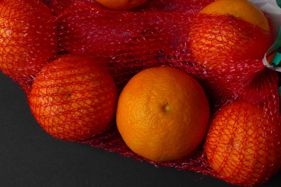 Munker's illusion, tangerines